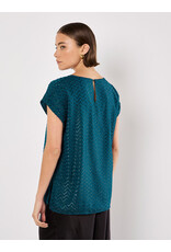 BLUE JACQUARD TEE