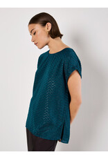 BLUE JACQUARD TEE