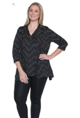 BLACK POLKA CARDI