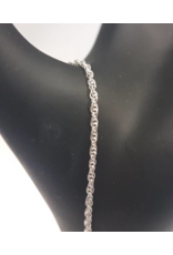 STERLING SILVER TWISTED SERPENTINE CHAIN-18"