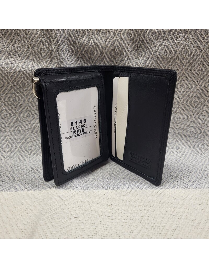 MENS RFID TRIFOLD MONEY CLIP - 9146A