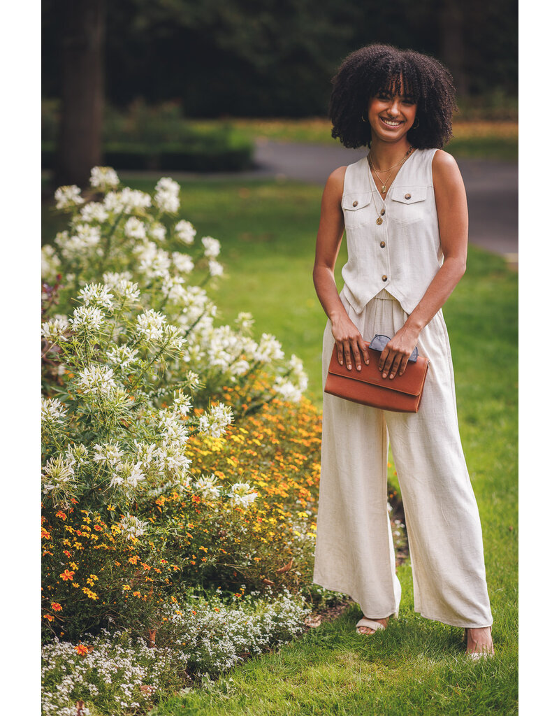 LINEN BLEND VEST