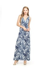 TROPICAL PRINTED STRETCH DRESS