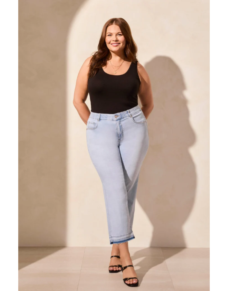 TRIBAL SOPHIA CURVY MICRO CROP JEAN