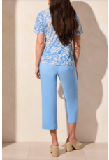 TRIBAL RUFFLE SLV TEE RIVIERA