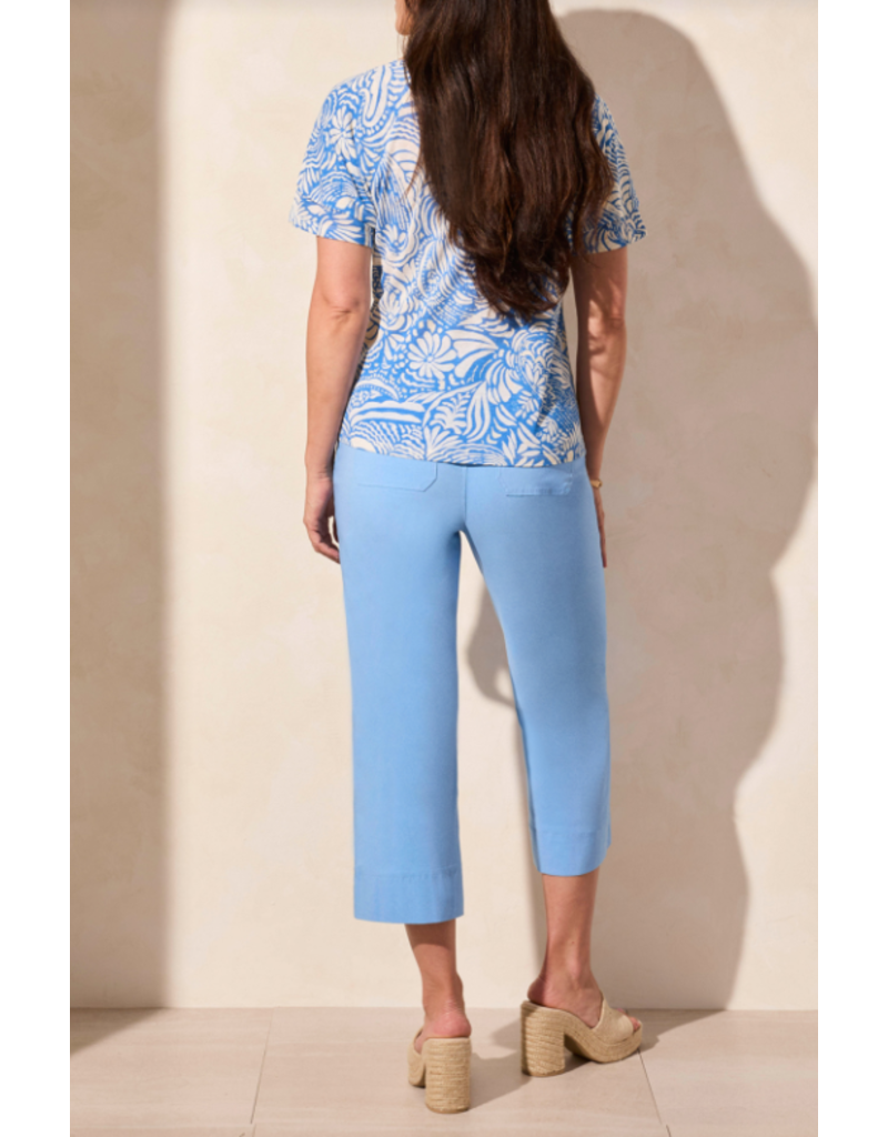 TRIBAL RUFFLE SLV TEE RIVIERA