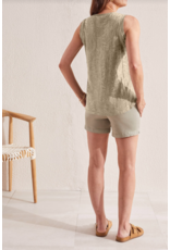 TRIBAL TEXTURED V-NECK TANK