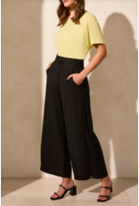 TRIBAL PULL ON ANKLE PANT w/HEM VENT BLACK
