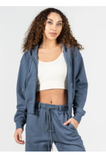 C'EST MOI TEAL ZIP UP HOODY