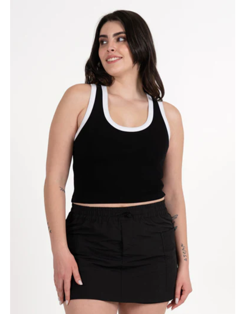 C'EST MOI BAMBOO DEEP SCOOP NECK TANK 1014