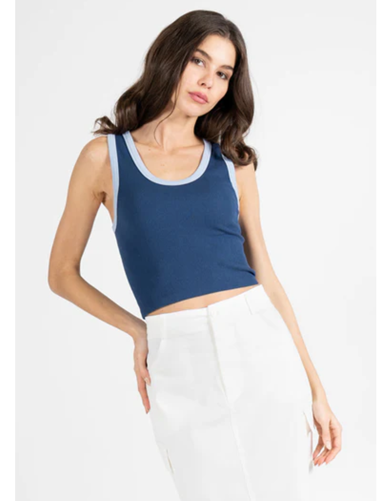 C'EST MOI BAMBOO DEEP SCOOP NECK TANK 1014