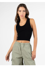 C'EST MOI BAMBOO DEEP SCOOP NECK TANK 1014