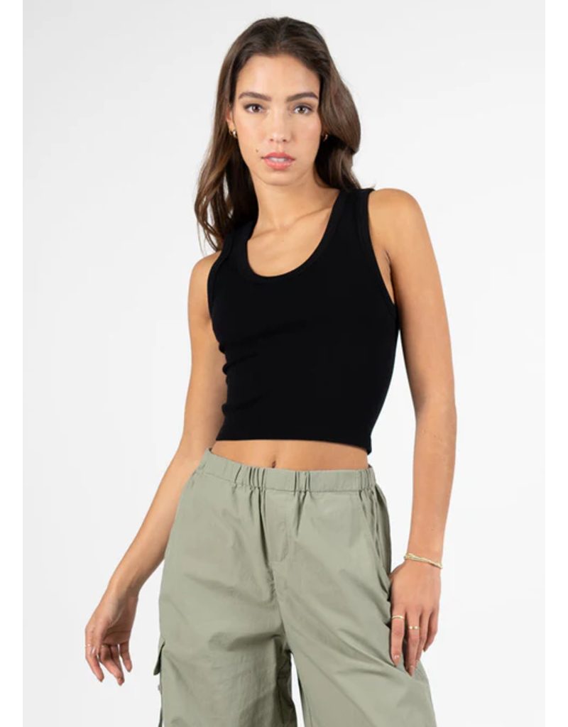 C'EST MOI BAMBOO DEEP SCOOP NECK TANK 1014