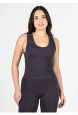 C'EST MOI BAMBOO DEEP SCOOP NECK TANK 1014