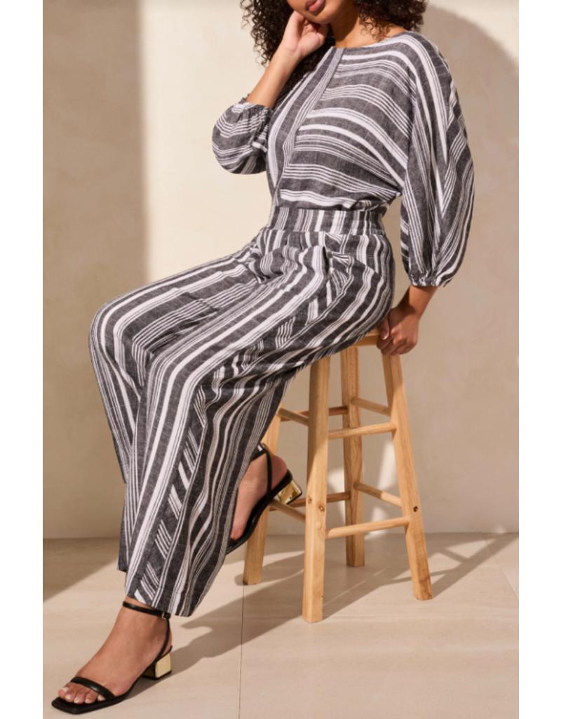 TRIBAL PULL ON FLOWY WIDE LEG PANT