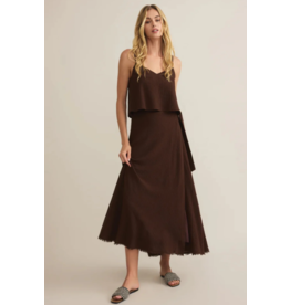 Z SUPPLY COTTON SALERNO WRAP MIDI SKIRT