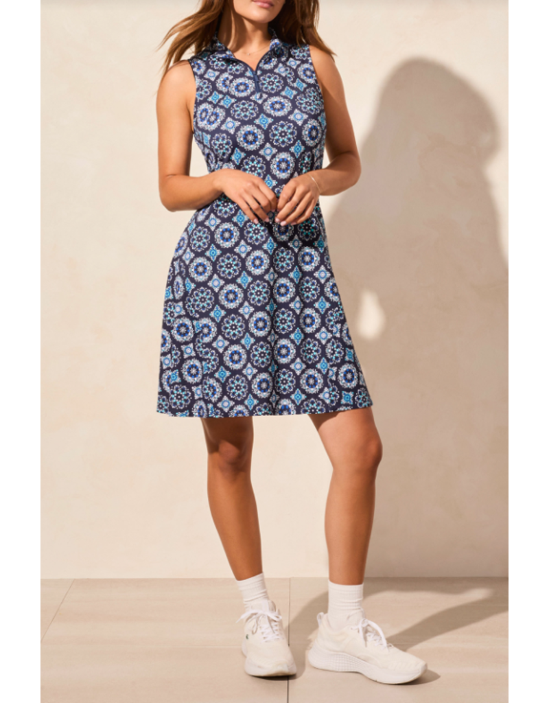 TRIBAL SLVLESS DRESS FLARE CUT RIVIERA