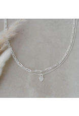 GLEE PAPER CLIP HEART NECKLACE