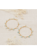 GLEE PRITTI HOOPS-AMAZONITE