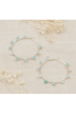 GLEE PRITTI HOOPS-AMAZONITE