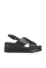 MELIA BLACK LEATHER SANDAL