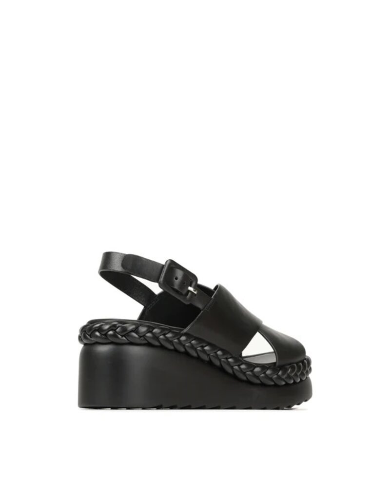 MELIA BLACK LEATHER SANDAL
