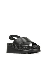 MELIA BLACK LEATHER SANDAL