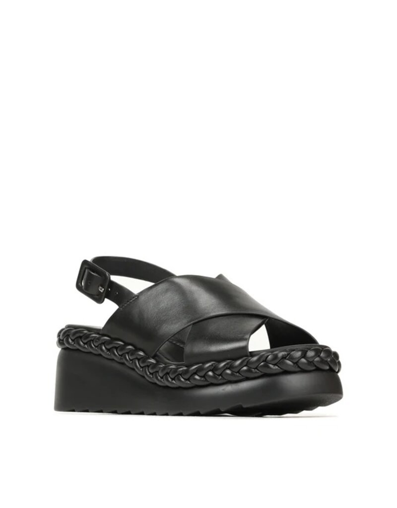 MELIA BLACK LEATHER SANDAL