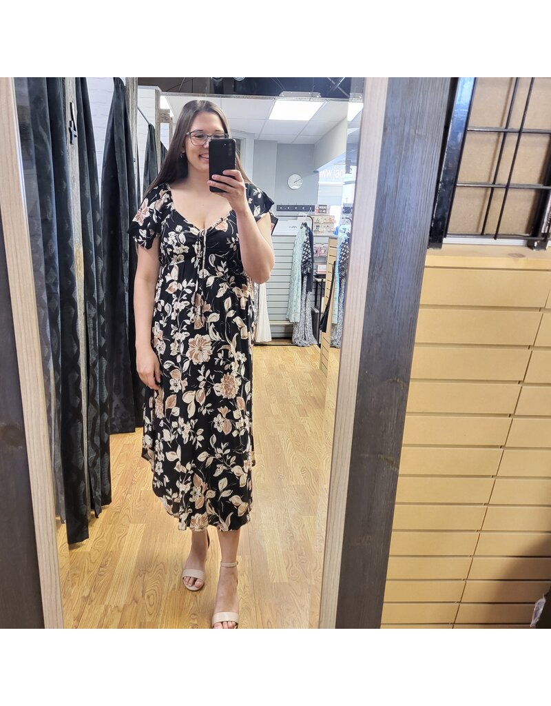 FLORAL OFF SHOULDER DRESS