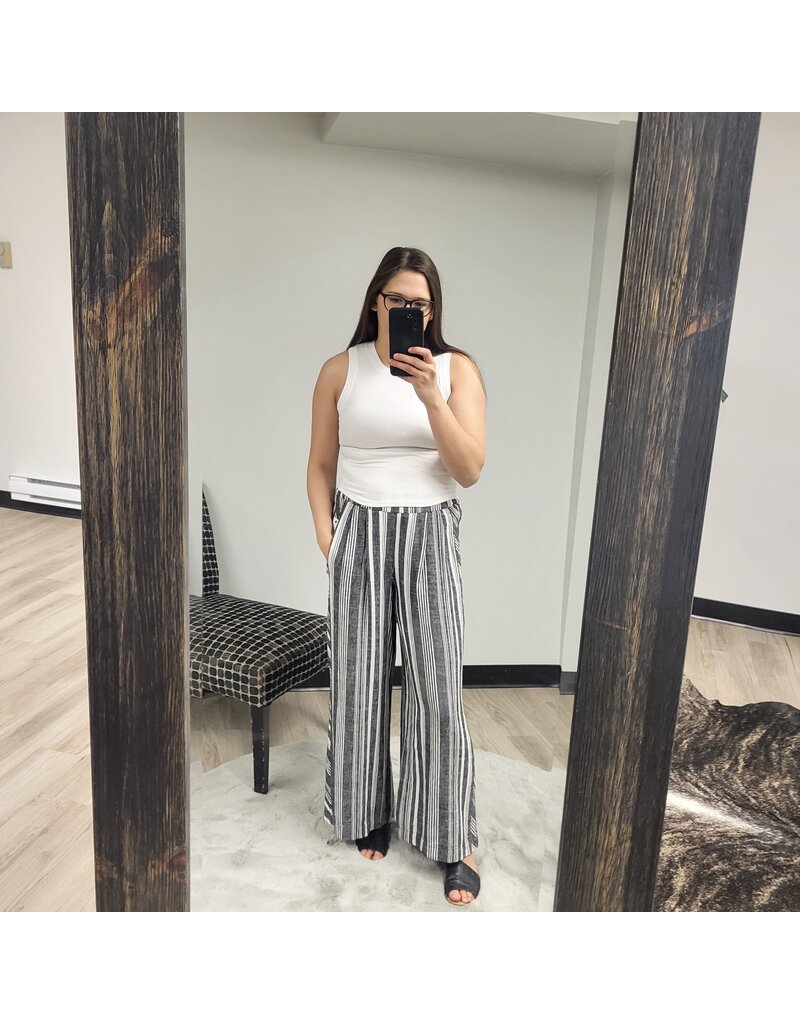 TRIBAL PULL ON FLOWY WIDE LEG PANT