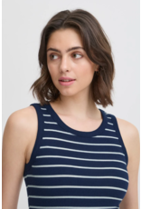 HIZAMOND STRIPED TANK - COTTON BLEND