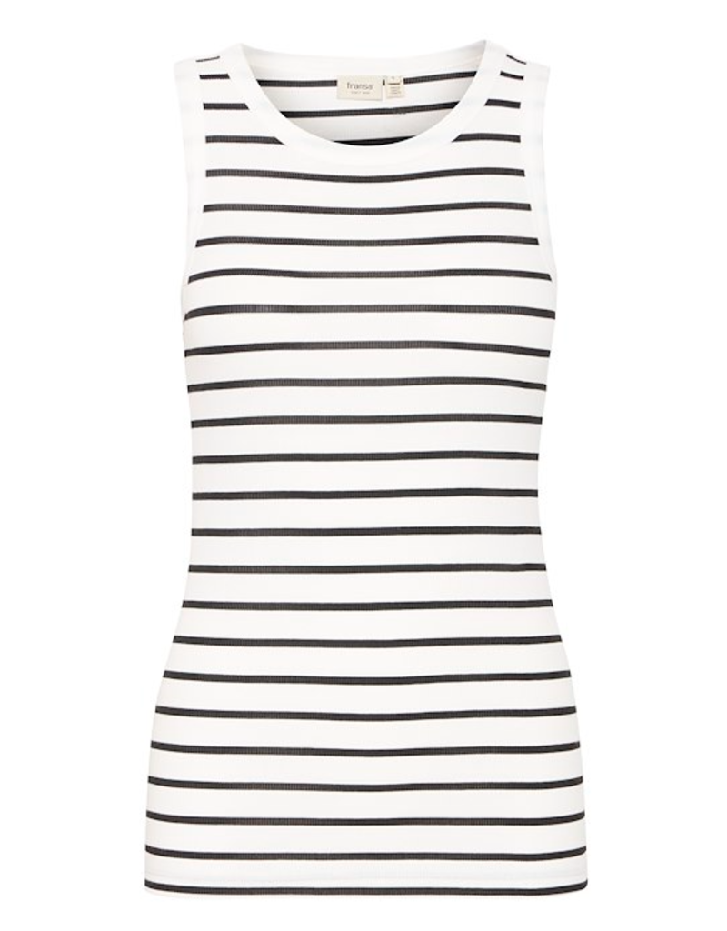 HIZAMOND STRIPED TANK - COTTON BLEND