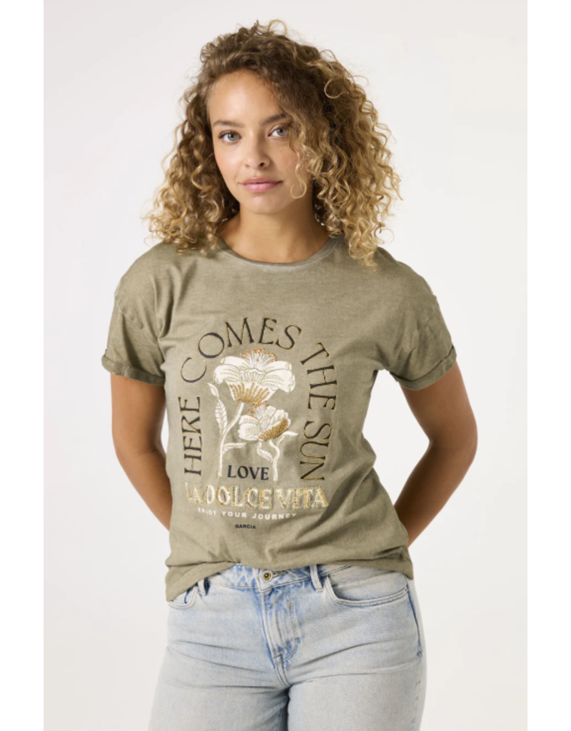 GRAPHIC T SHIRT - HERE COMES THE SUN