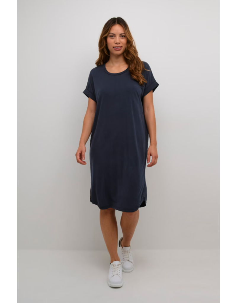 CULTURE KASJSA T-SHIRT DRESS SALUTE NAVY