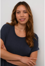 CULTURE KASJSA T-SHIRT DRESS SALUTE NAVY