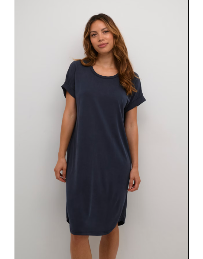 CULTURE KASJSA T-SHIRT DRESS SALUTE NAVY