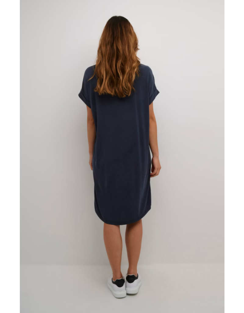 CULTURE KASJSA T-SHIRT DRESS SALUTE NAVY