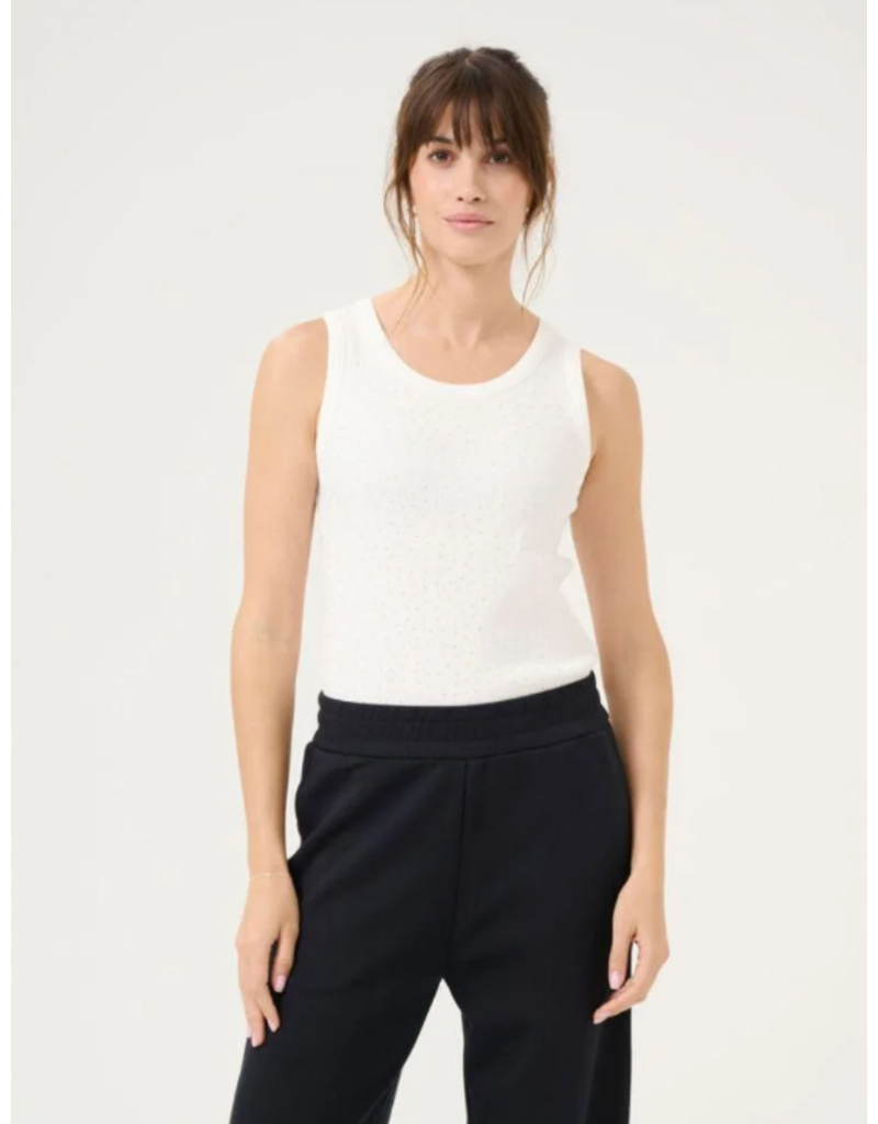 CULTURE KAYO COTON TANK TOP SPRING GARDENIA