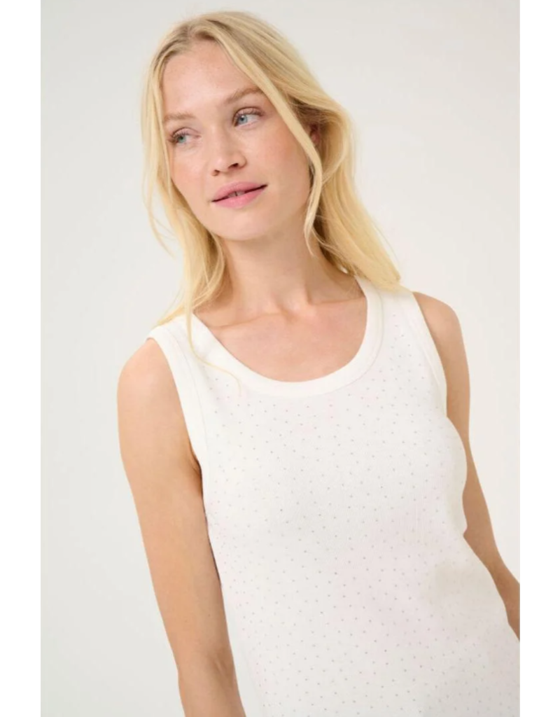 CULTURE KAYO COTON TANK TOP SPRING GARDENIA