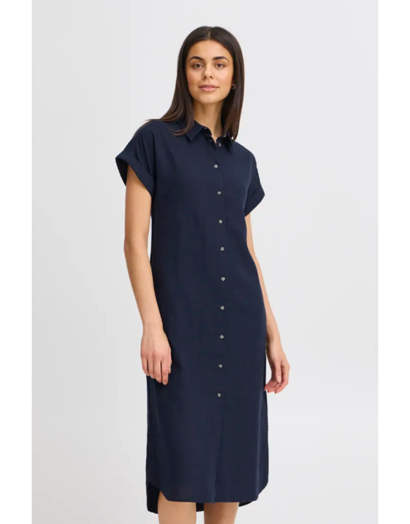 MALLIA  DRESS - LINEN BLEND