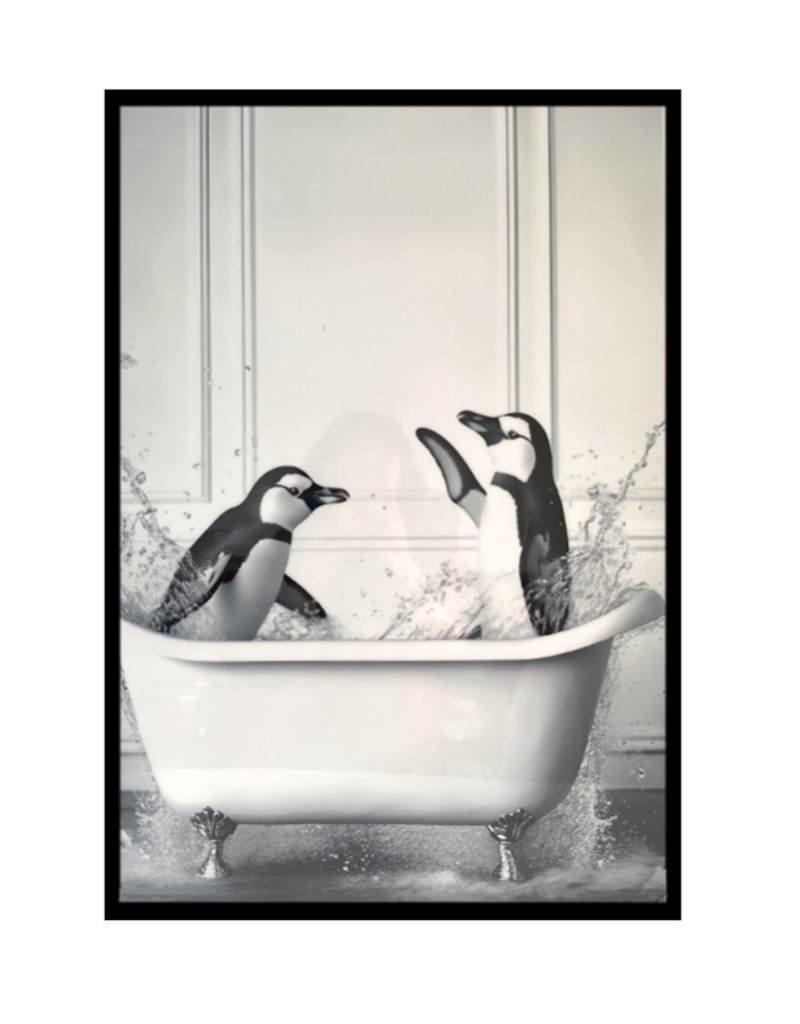 KOPPERS PENGUIN IN TUB PRINT