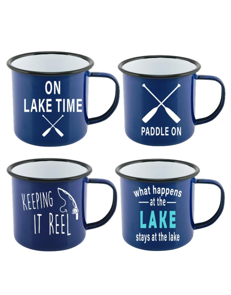 KOPPERS ENAMEL LAKE MUGS