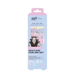 4PC HEATLESS CURLING SET - BLUE & PINK PASTEL