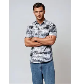 MENS DRY EDITION 4 WAY STRETCH BUTTON UP TOP