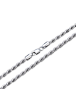 STERLING SILVER ROPE CHAIN -16"