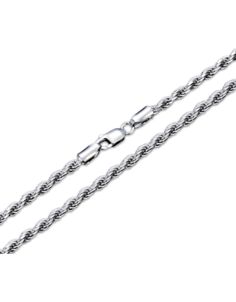 STERLING SILVER ROPE CHAIN -16"