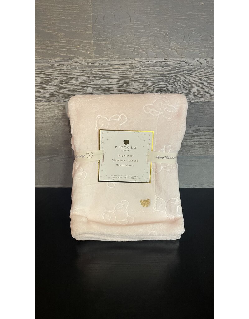 PICCOLO EMBOSSED PLUSH BLANKET - 30 X 40