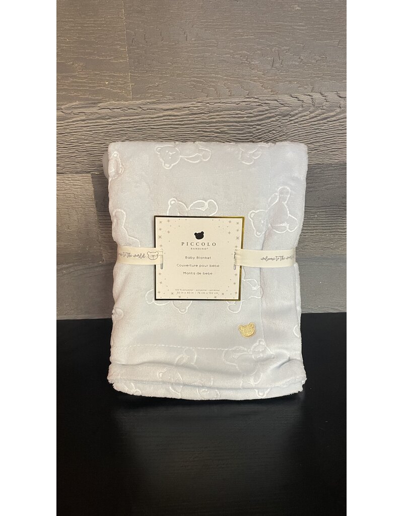 PICCOLO EMBOSSED PLUSH BLANKET - 30 X 40
