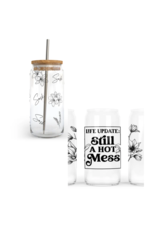 DIYXE GLASS JAR w/BAMBOO LID