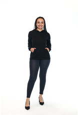 BLACK HOODED SWEATER